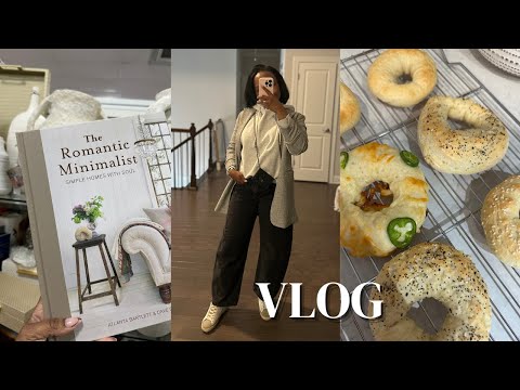 VLOG| really target?? homegoods shop with me, basement delivery, dining update, bagel update & more