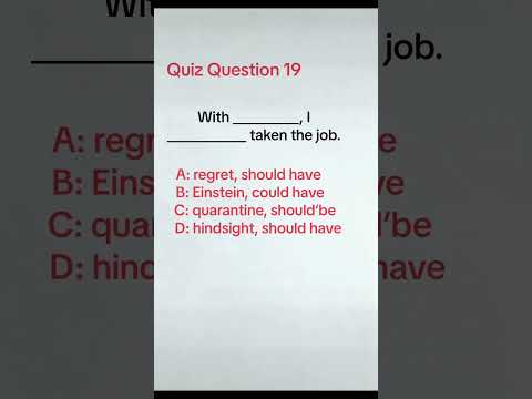 Quiz Question 19 #englishgrammar #englishquizchannel #grammarbasic