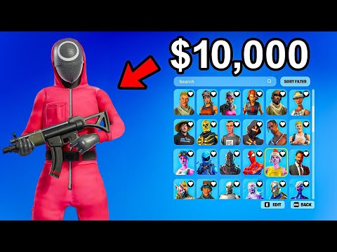 Upgrading a $1 Fortnite Account into a $10,000 RARE Account!