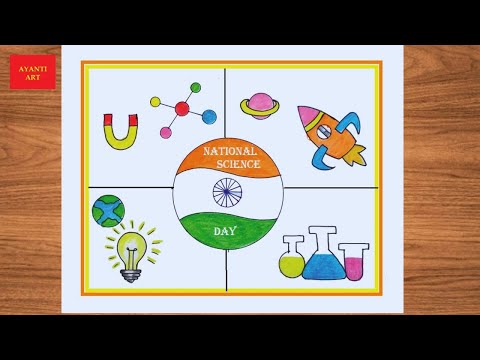 National Science Day Drawing || National Science Day Poster || National Science Day Drawing Easy ||