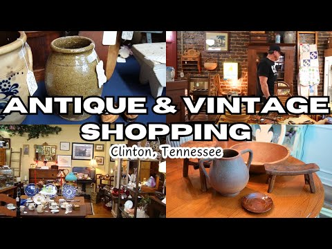 ANTIQUE & VINTAGE SHOPPING in Clinton Tennessee || Plus Haul