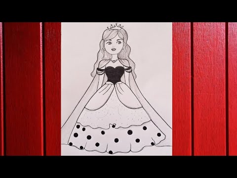 how to draw a princess//princess drawing//cómo dibujar Una princesa