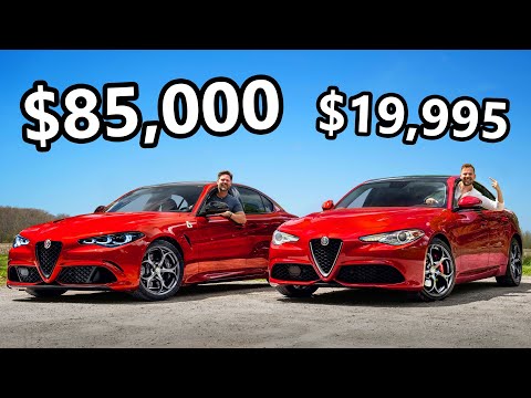 2024 Alfa Romeo Giulia Quadrifoglio vs The Cheapest Giulia You Can Buy