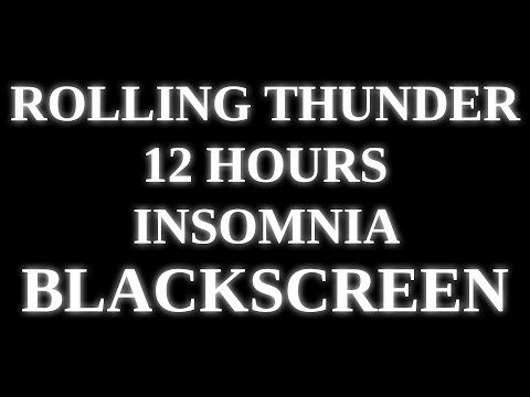 12 Hours Best Rain & Rolling Thunder Sounds to Fall Asleep Immediately. Insomnia, Anxiety, Deepsleep