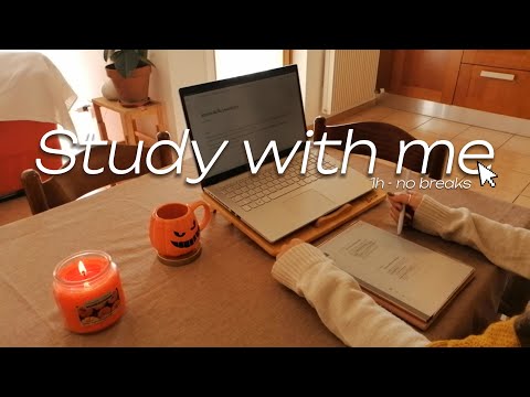 1 HOUR STUDY SESSION - Study with me to defend yourself from spooky grades, lofi music is on!