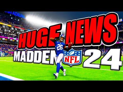 HUGE NEWS FOR MADDEN 24 BEFORE RELEASE DATE!