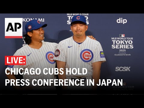 LIVE: Chicago Cubs hold a press conference in Japan