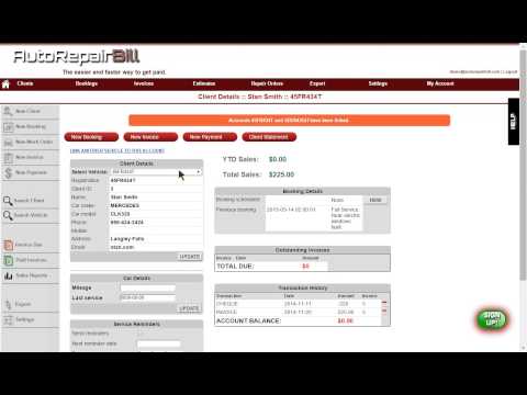 Auto Repair Shop software  - Support for multiple vehicles per customer