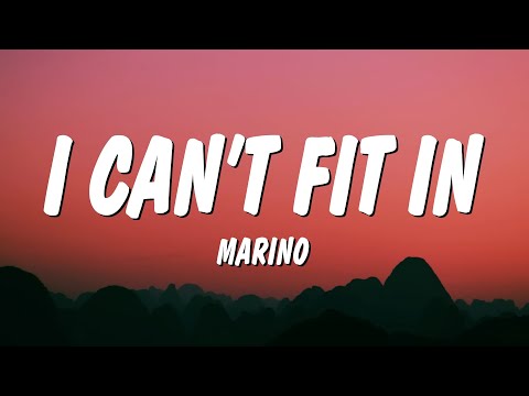 Marino - I Can't Fit In (Lyrics) "i sleep at 3am stay up late at night can't stop scrolling song"