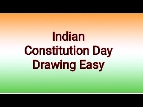 National constitution day poster drawing /Indian constitution day poster drawing / Law day drawing