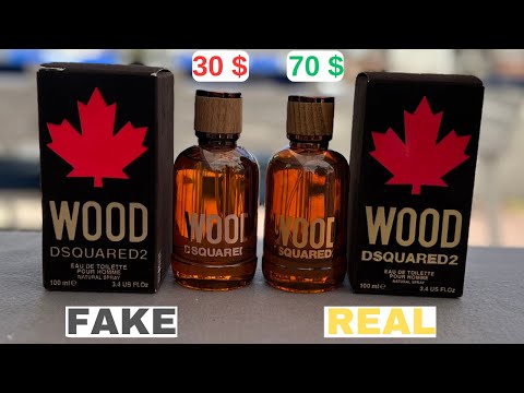 Fake vs Real Dsquared2 Wood Perfume 100 ml