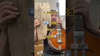 Driftwood=TONEWOOD!  #guitar #notaluthier #tenorguitar #driftwood #diy #salvage #woodworking #banjo