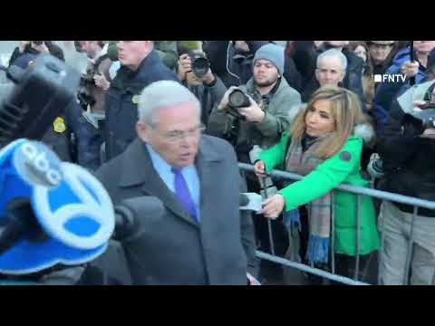 Former Senator Bob Menendez Walks From Court after Sentenced to 11 years