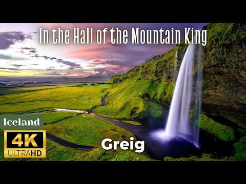 4K Icelend Relaxing Video Scenic Film - Grieg - In The Hall Of The Mountain King (Peer Gynt)