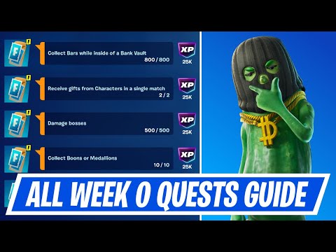 Fortnite Complete Week 0 Quests - How to EASILY Complete Week 0 Challenges in Chapter 6 Season 2