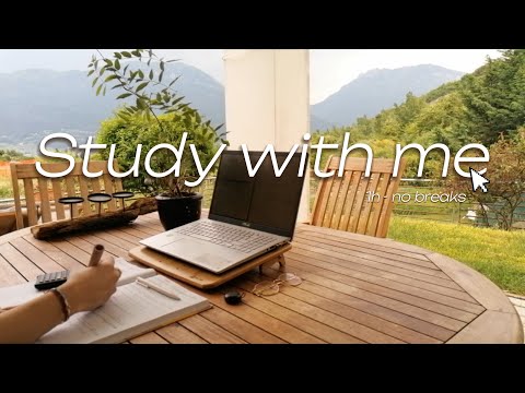 1HOUR STUDY SESSION - study with me without background music, while thunders pass by