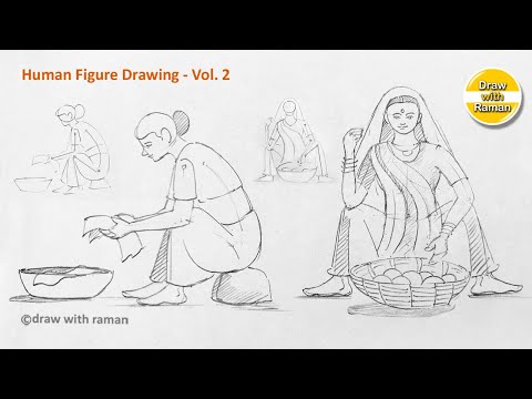 Human Figure Drawing Easy | Figure Drawing for Beginners