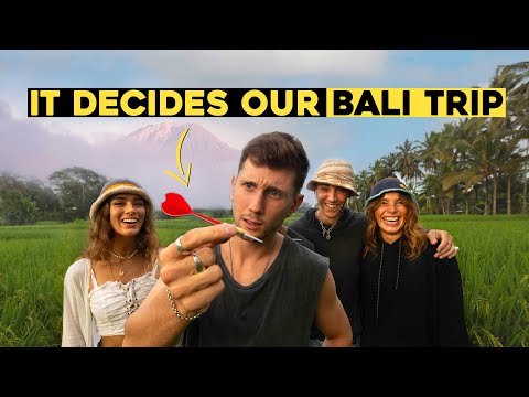 Throwing a Dart at a Map of Bali to Decide Our Travels..