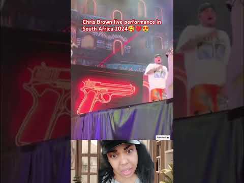 Chris Brown's live performance in South Africa 2024😍❤️🥰 #chrisbrown #youtubeshorts #shortsviral