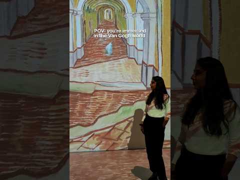 Van Gogh 360 experience #shorts #youtubeshorts #canvaspainting