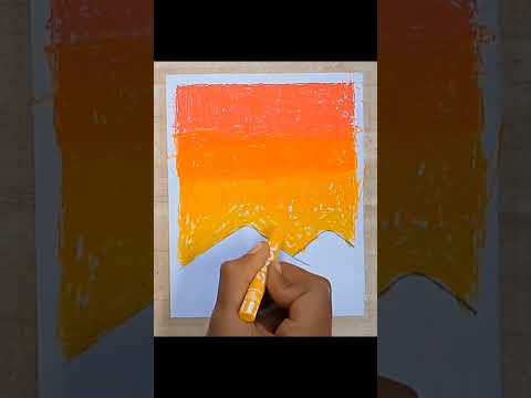 How to draw sunset/ #sunset#vishesh979##trendingshorts #trendingsong