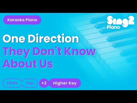 One Direction - They Don't Know About Us (Higher Key) Piano Karaoke