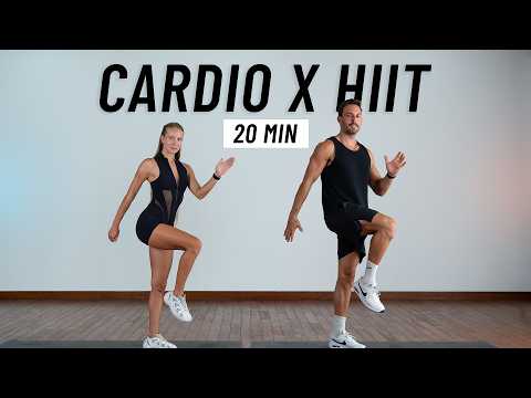 20 MIN CARDIO HIIT WORKOUT - ALL STANDING - Full Body, No Equipment, No Repeats