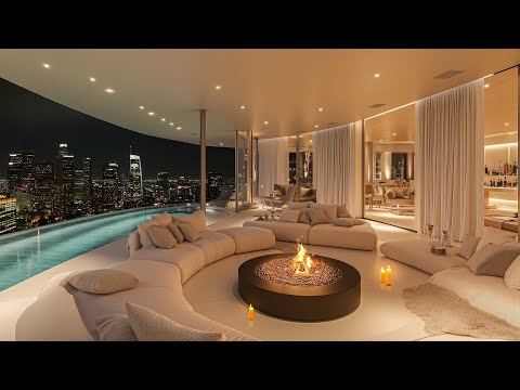 Luxury Penthouse Nights | Soft Jazz Vibes for Sleep, Love & Deep Relaxation 🥂