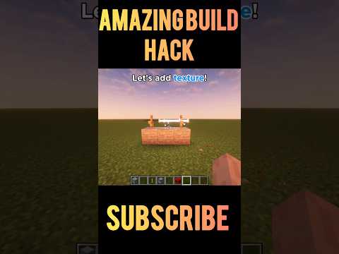 Amazing Build Hack in MINECRAFT #minecraftshorts #youtibeshorts #shorts #minecraftbuilding