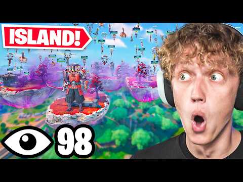 I Got 100 Players To Land At BOSS ISLAND In Fortnite! (craziest tournament)