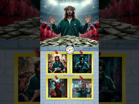 🔥 JESUS in SQUID GAME! The Ultimate Challenge Begins! 🦑💰 #Jesus #SquidGame #BibleQuiz