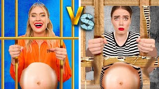 Rich Pregnant vs Broke Pregnant in Jail / 7 Funny Situations