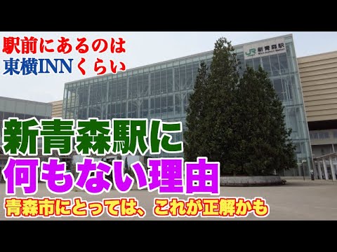 青森駅を守ったら、新青森駅が何もない駅になってしまった【コンパクトシティ施策の結果、青森駅と新青森駅は共倒れなのか？】