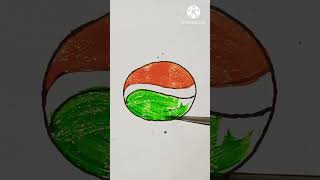 Indian national flag drawing 🇮🇳#youtubeshorts #shortvideo #viralvideo #drawing #youtube #shorts