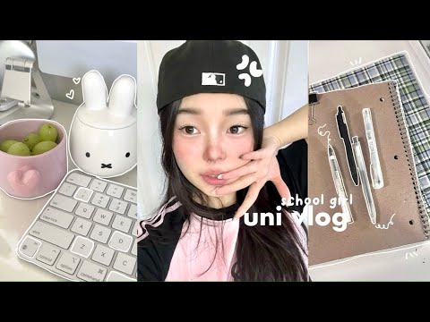 PRODUCTIVE UNI VLOG🐄: Studying on campus, phone unboxing, football game etc