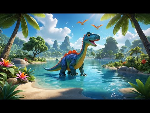 Row Row Your Dinosaur | Fun Nursery Rhyme for Kids | Sing-Along Action Song