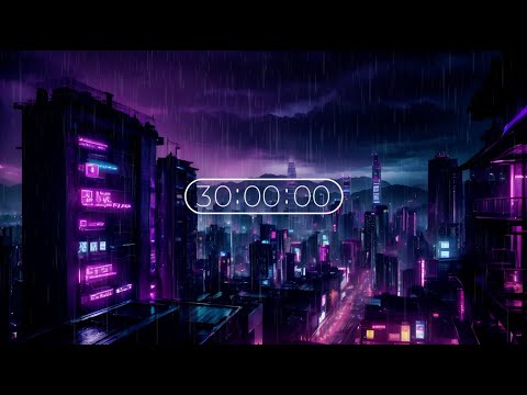 30 mins of rainy lofi ☔️ [lofi hip hop + chill beats] | 30 minute timer