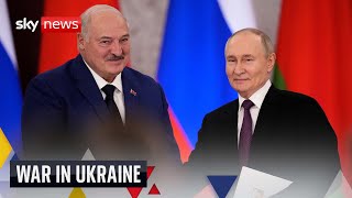 Putin and Lukashenko hold news conference in Moscow - watch in full