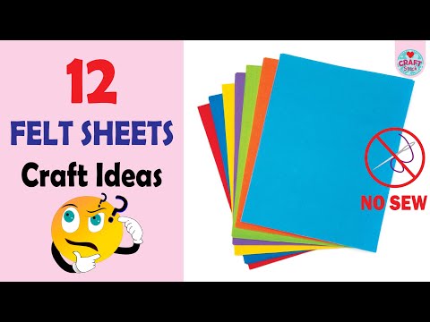 12 No sew Felt Projects | Easy to make Felt Craft Ideas | @CraftStack