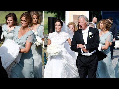 Princess Madeleine acts as bridesmaid at best friend's wedding