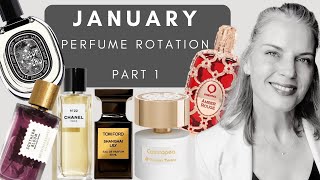 JANUARY PERFUME ROTATION (Part 1) | TheTopNote #perfumecollection #perfumereviews