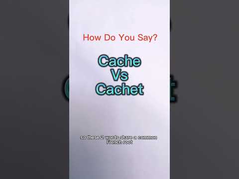 How to Pronounce Cache #pronunciation  #englishpronunciation #englishpronunciationlesson