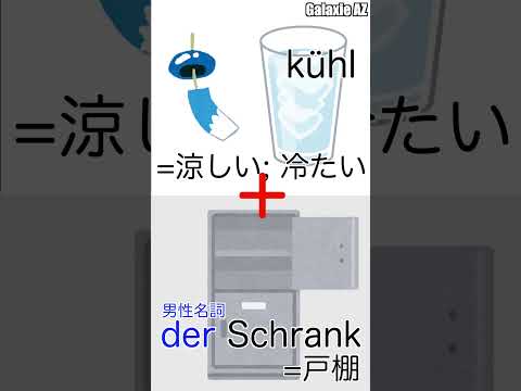 わかるかな？ドイツ語🇩🇪で「涼しい戸棚」って？ #shorts