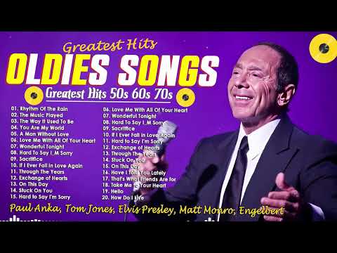 Top Legends Old Songs 📀 Greatest Hits 50s 60s 70s 📽️Tom Jones, Engelbert, Matt Monro, Elvis Presley.