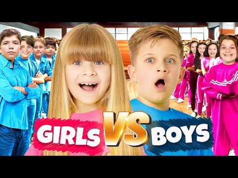 BOYS vs. GIRLS CHALLENGE with Diana and Roma