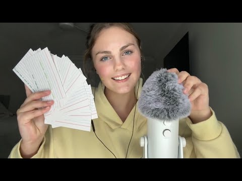 ASMR study with me! 📚 (Speaking German 🇩🇪)