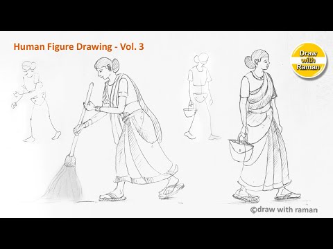 How to make Human Figure Drawing | Figure Drawing tutorial in Hindi