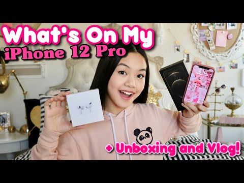 What's On My iPhone 12 Pro! 📱🍎 + Vlog and Unboxing