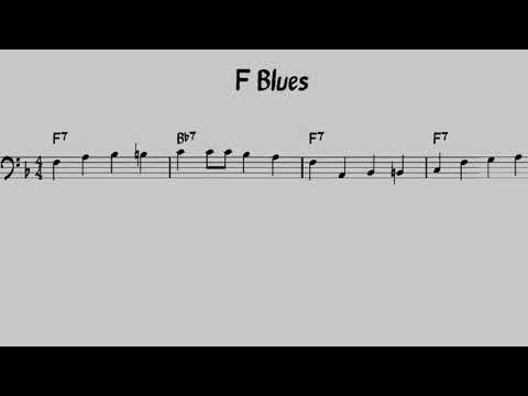 【ジャズベース講座】プロが実際に弾いてるF Blues 最初の4小節④　F Blues fiirst 4 bars(Jazz Bass)from MJQ