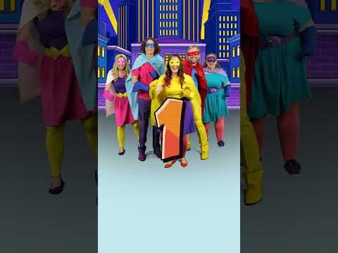 Count to Five with the Superheroes! #shorts #learncounting #kidssongs